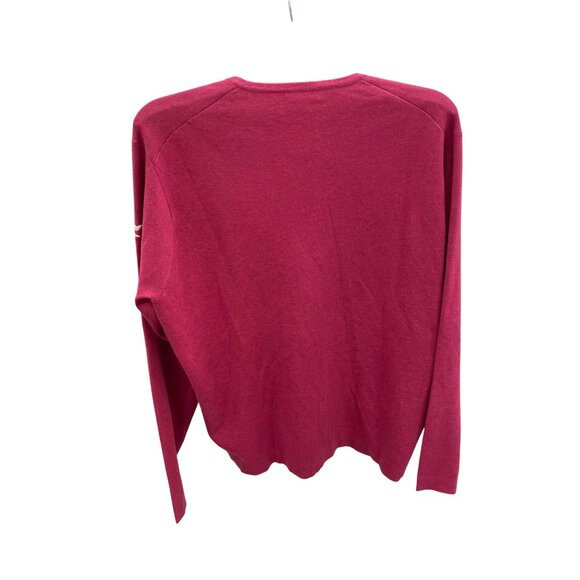 Peter Millar Crown Sport Mens Red V-Neck Sweater Size XL SKU 8416 - Picture 10 of 16